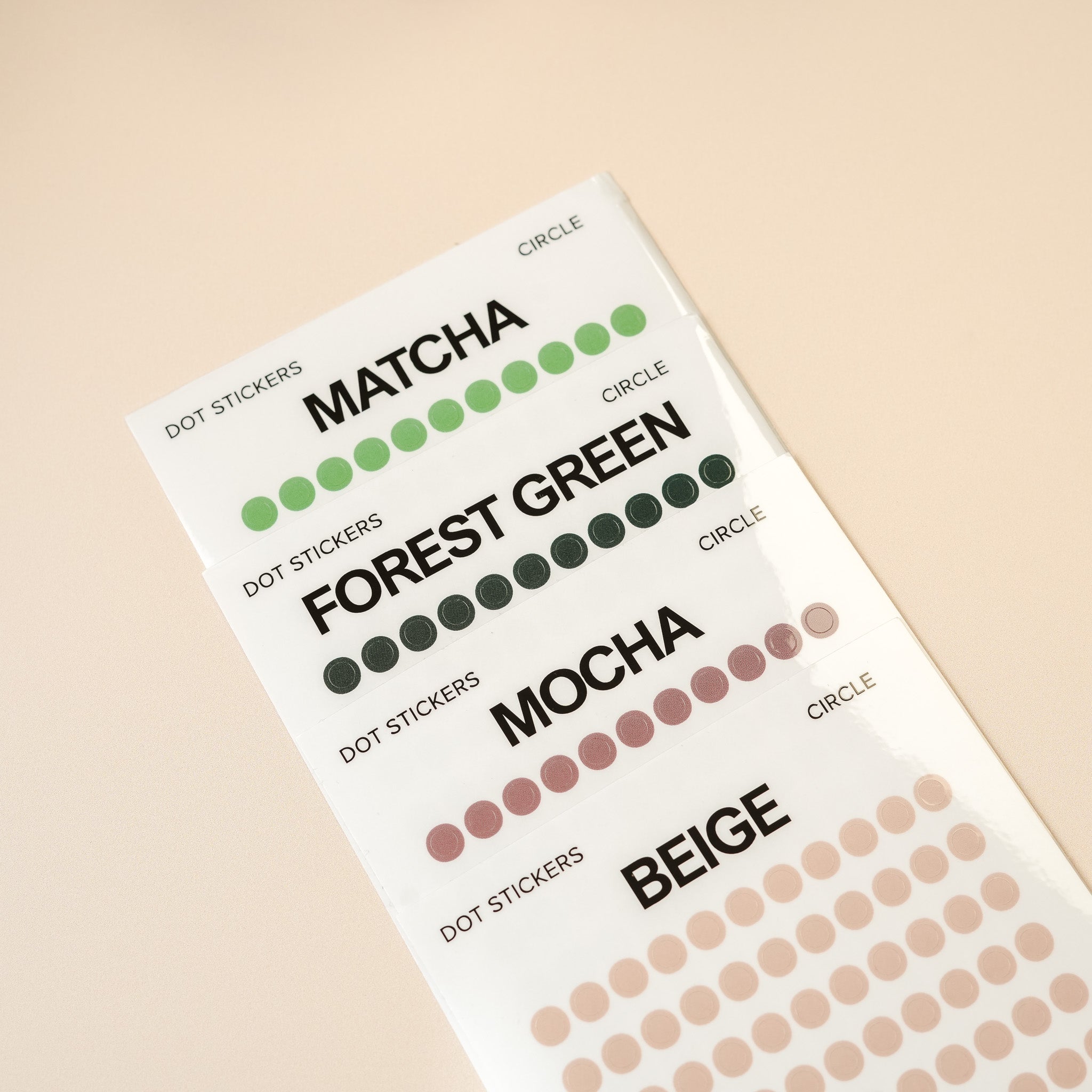 Nano Transparent Circle Dots Planner Stickers