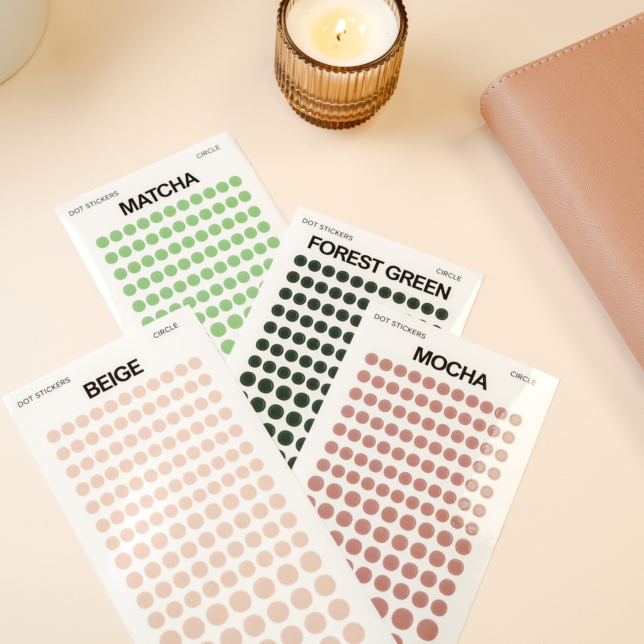 Nano Transparent Circle Dots Planner Stickers