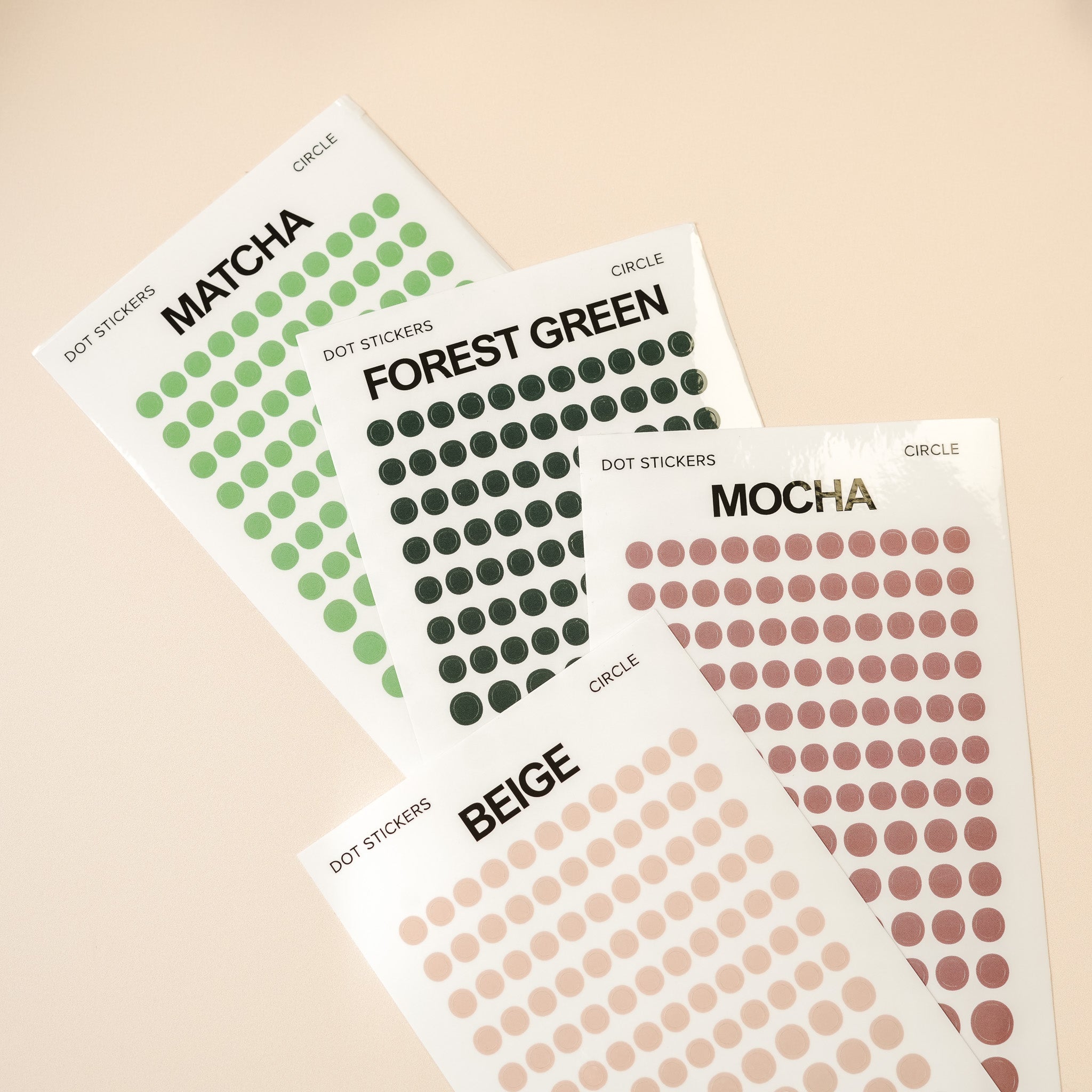 Nano Transparent Circle Dots Planner Stickers