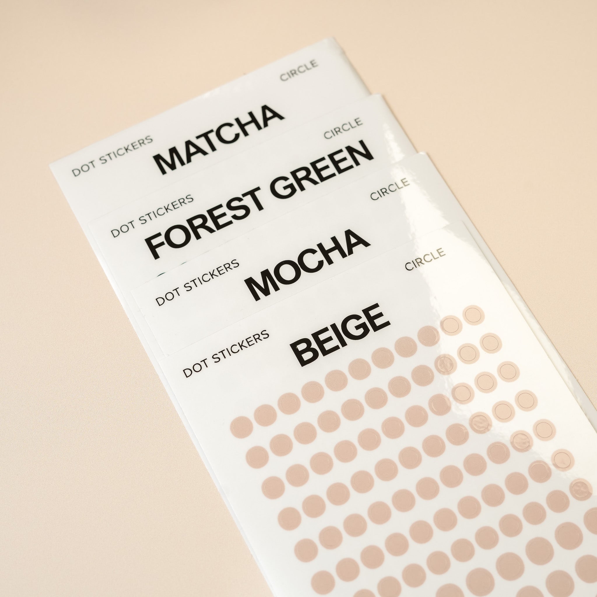 Nano Transparent Circle Dots Planner Stickers