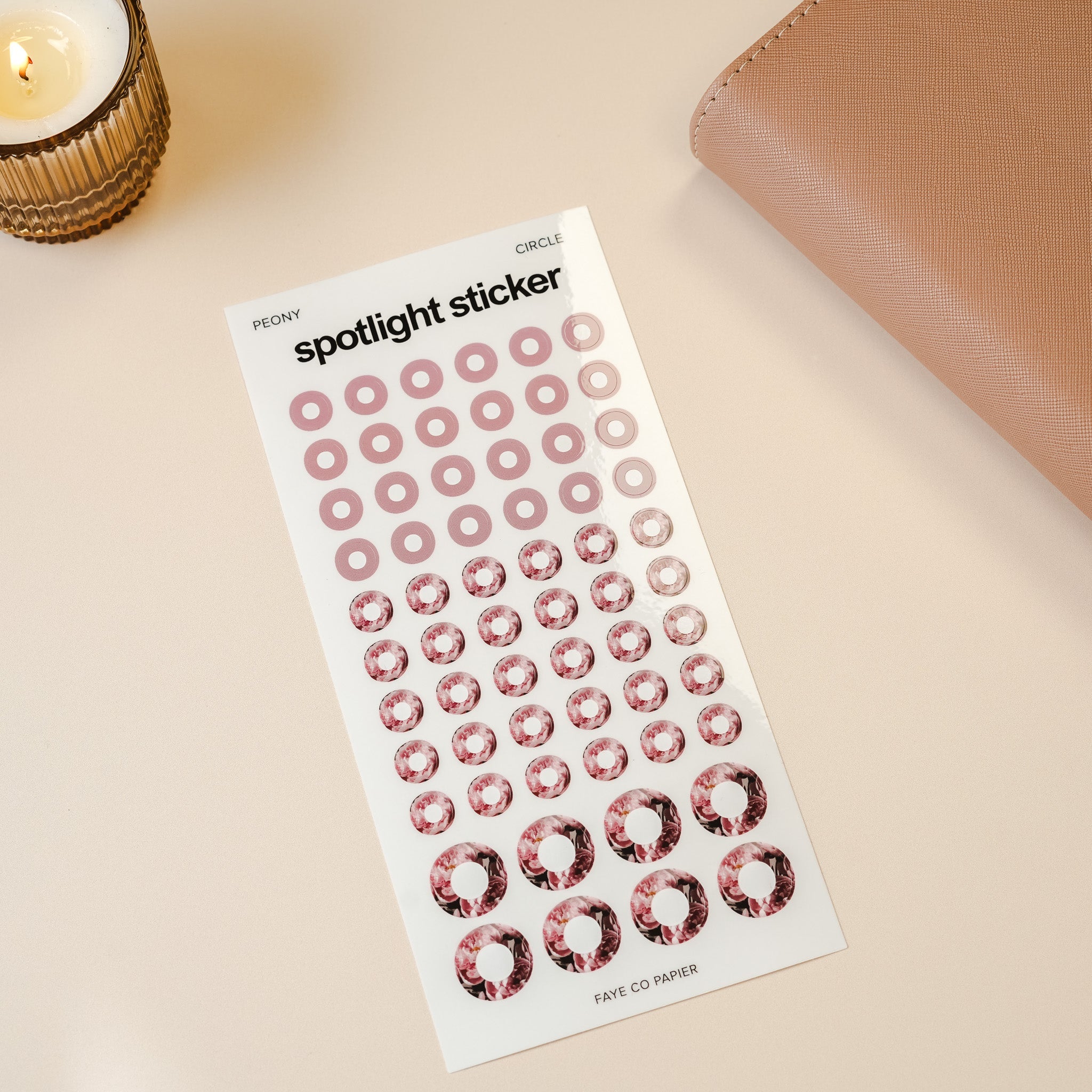 Spotlight Planner Sticker - Peony