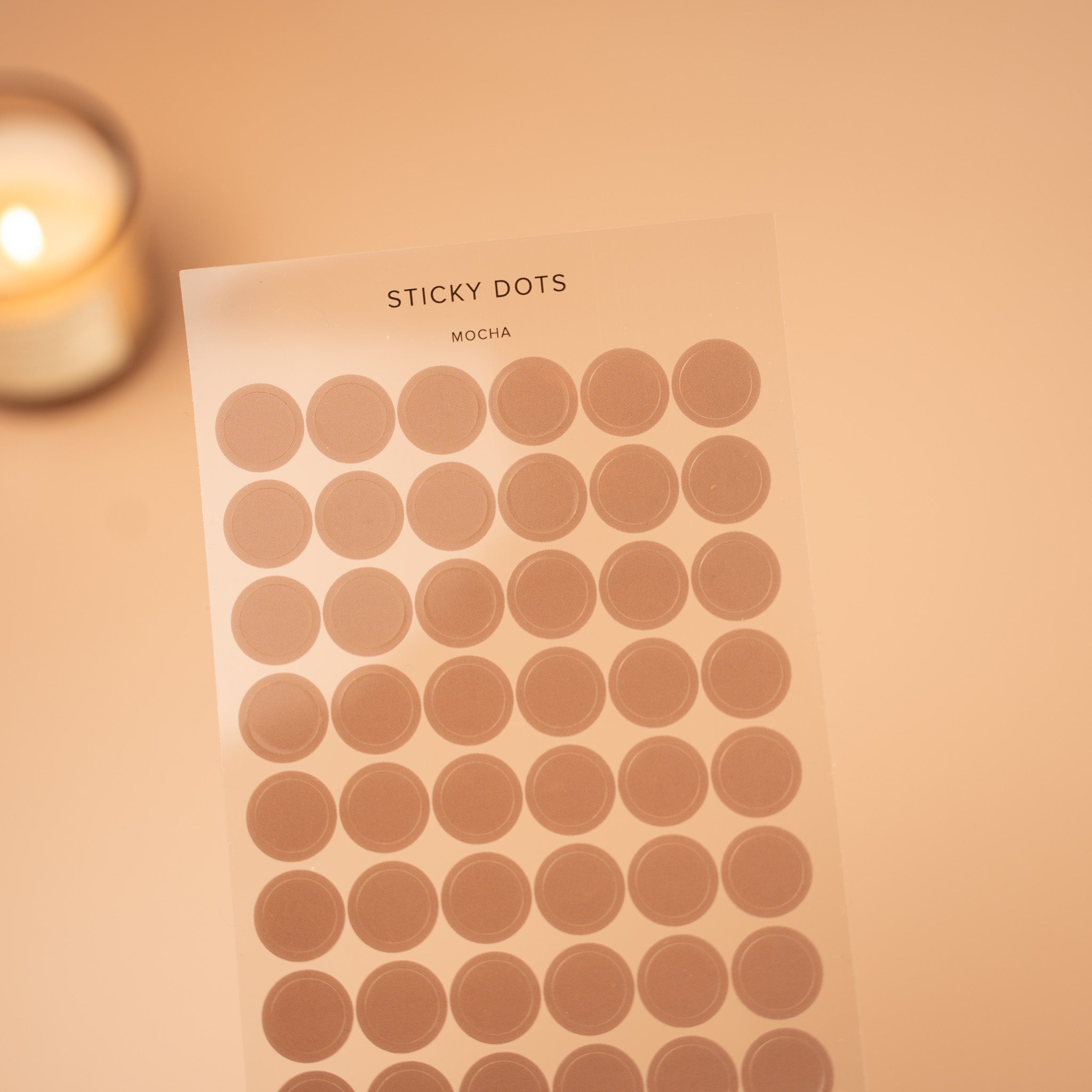 Transparent Sticky Dot Stickers Set | Neutral Earthy Colour Planner Circle Dots |PET Functional Tasks Planner Stickers| Die-cut Dot Sticker| beige dot sticker | brown dot sticker | green dot sticker | berry dot sticker