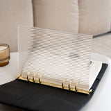 Luxury Acrylic Fluted Planner Dashboard A5