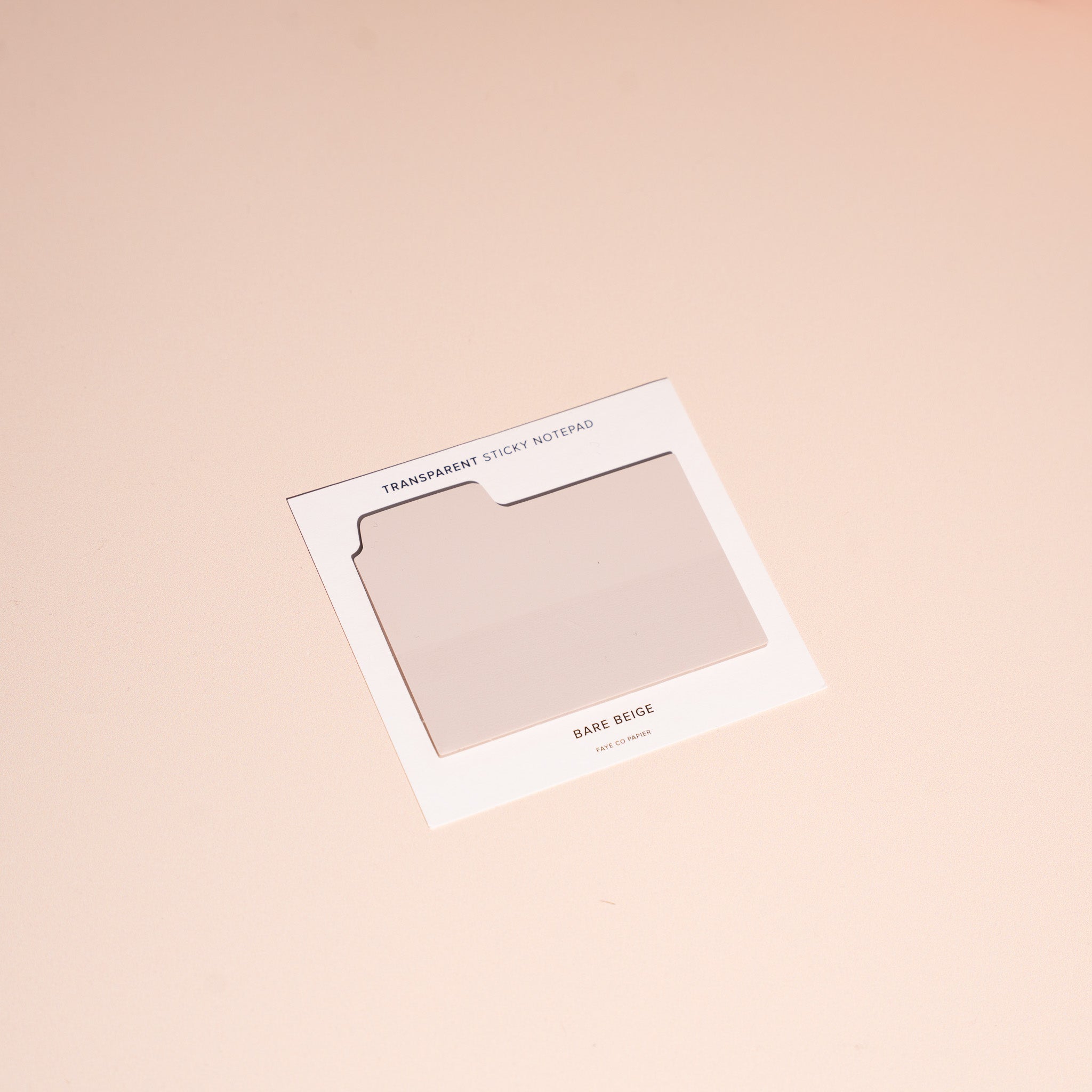 Transparent Beige Page Tabs - Stylish & Functional Sticky Notes
