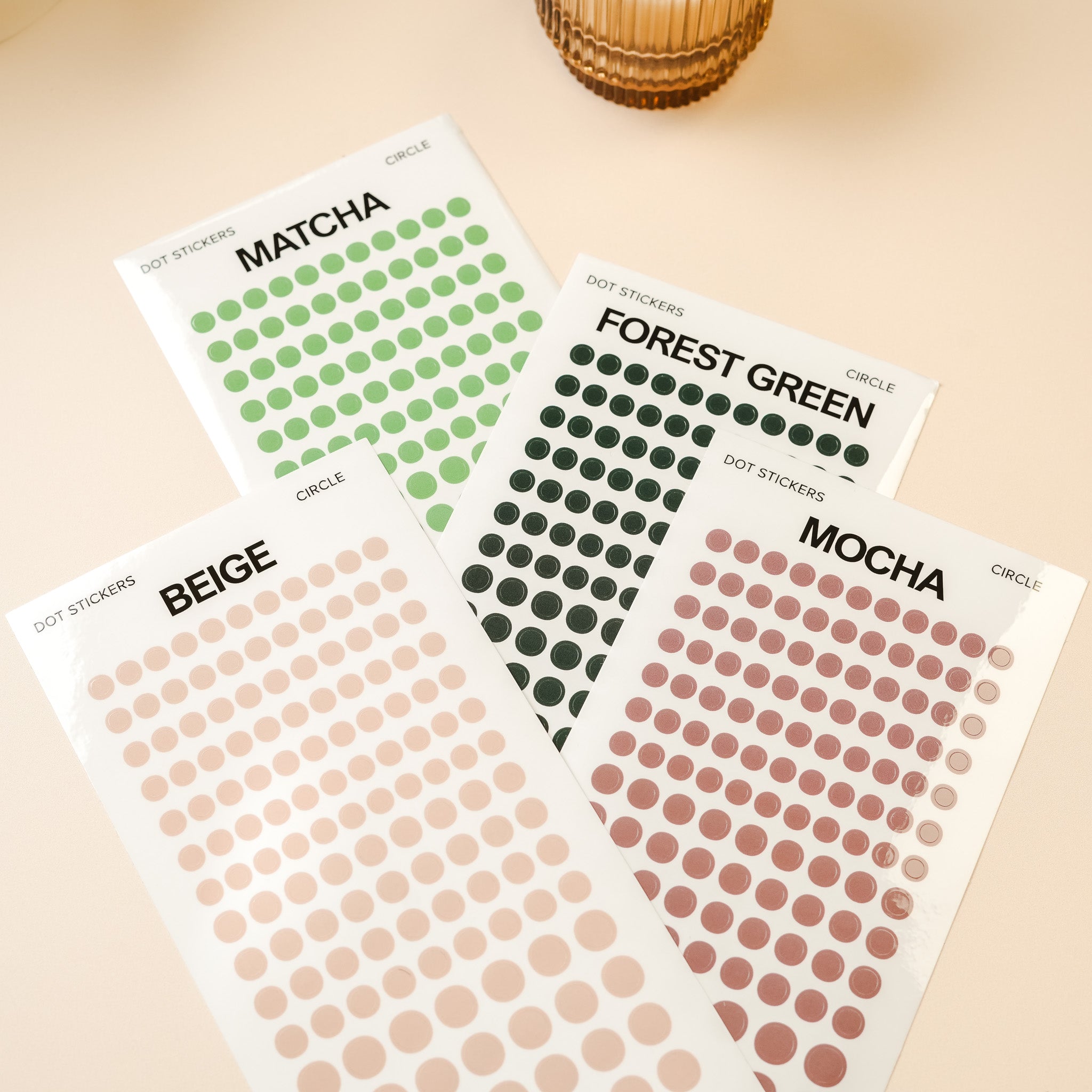 Nano Transparent Circle Dots Planner Stickers