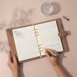 A5 Minimal Undated Lifestyle Weekly Planner Insert