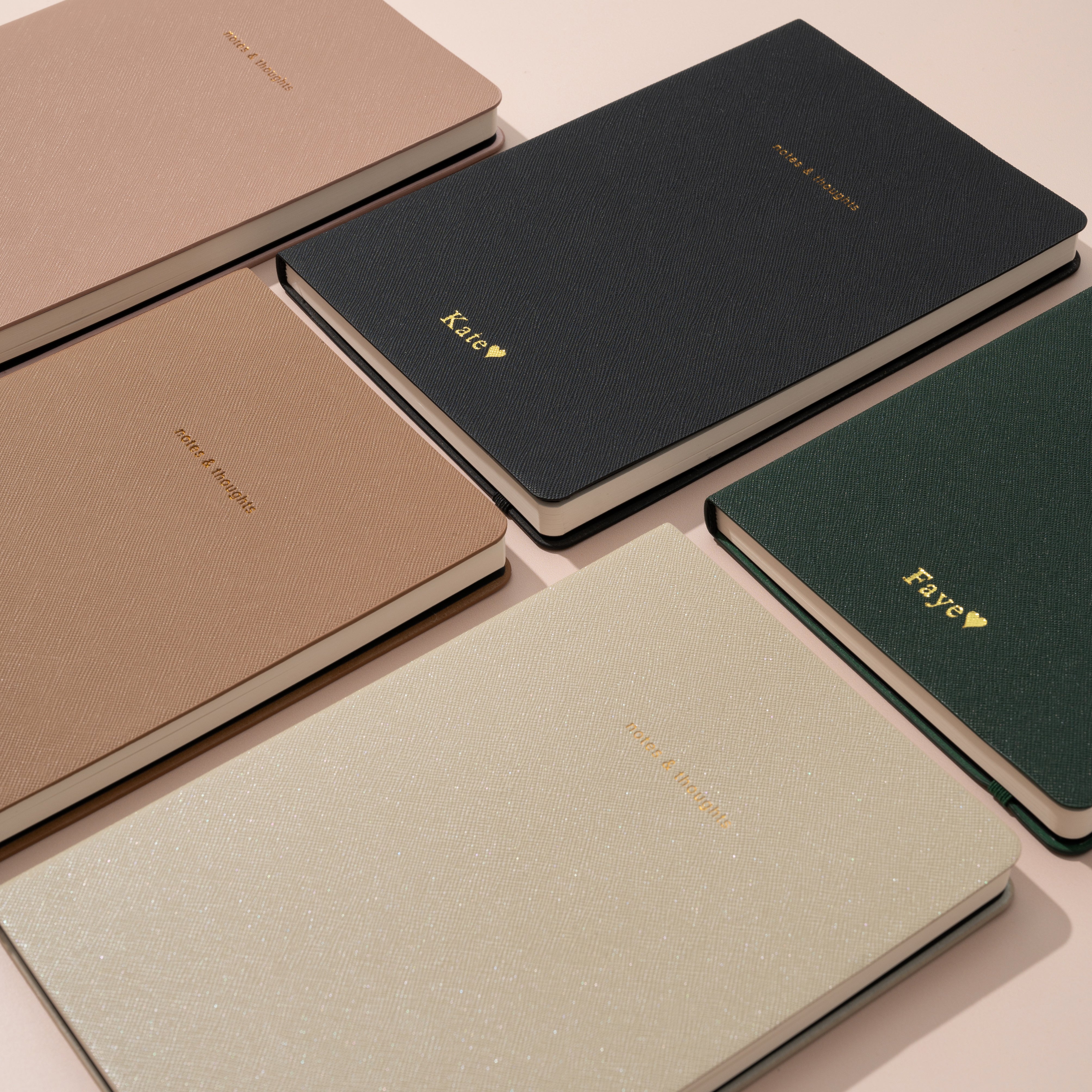 Notes & Thoughts Lined Journal | Soft Vegan Leather Cover