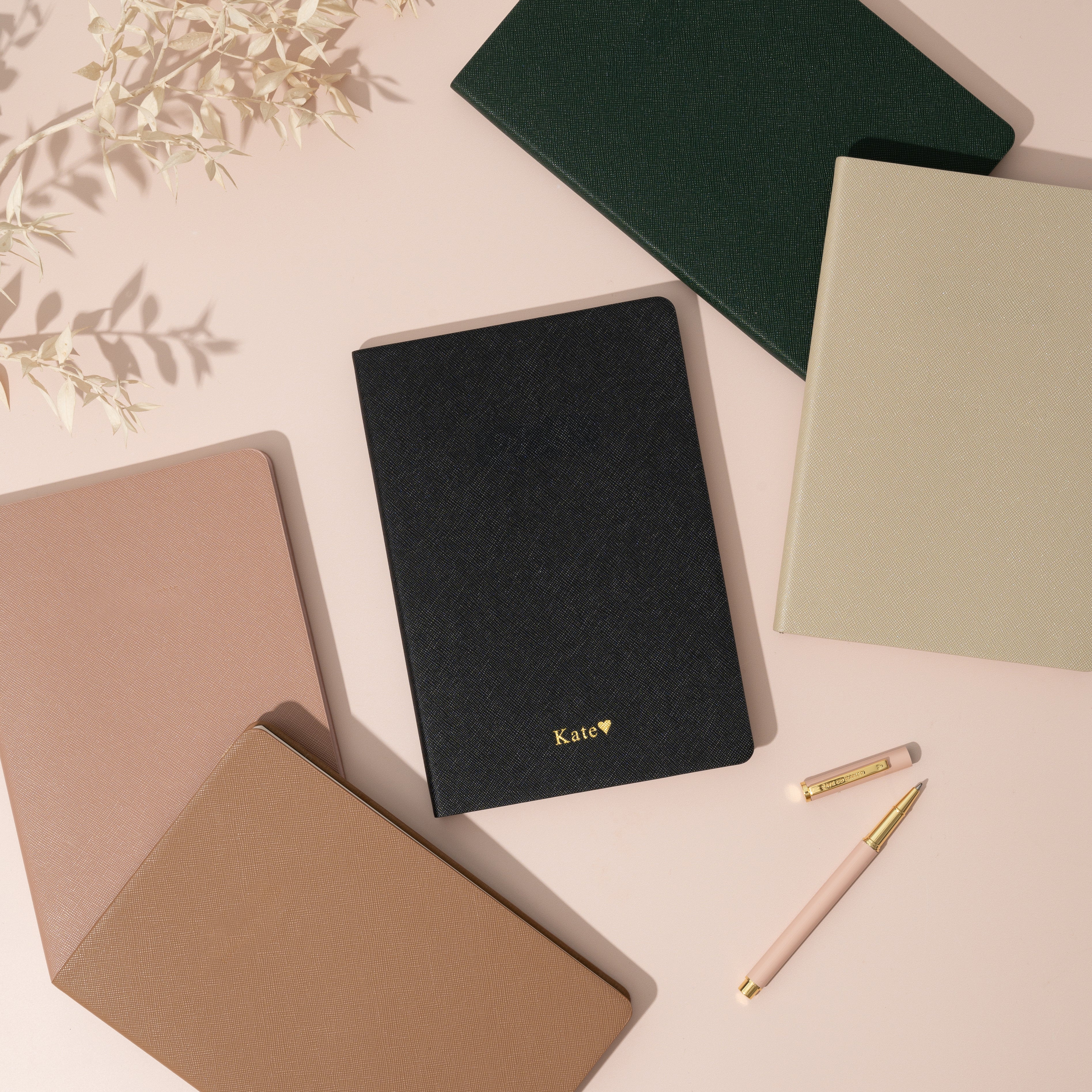 A5 Lined Notebook - Classic Journal with Vegan Leather Cover