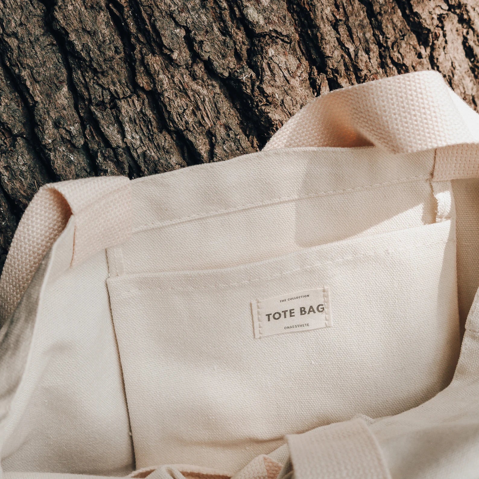 Minimal Unplugged Tote Bag durable and versatile design for everyday use.
