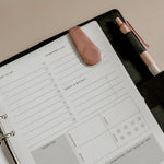 Neutral Nude Jumbo Magnetic Paper Clip/ Pen loop