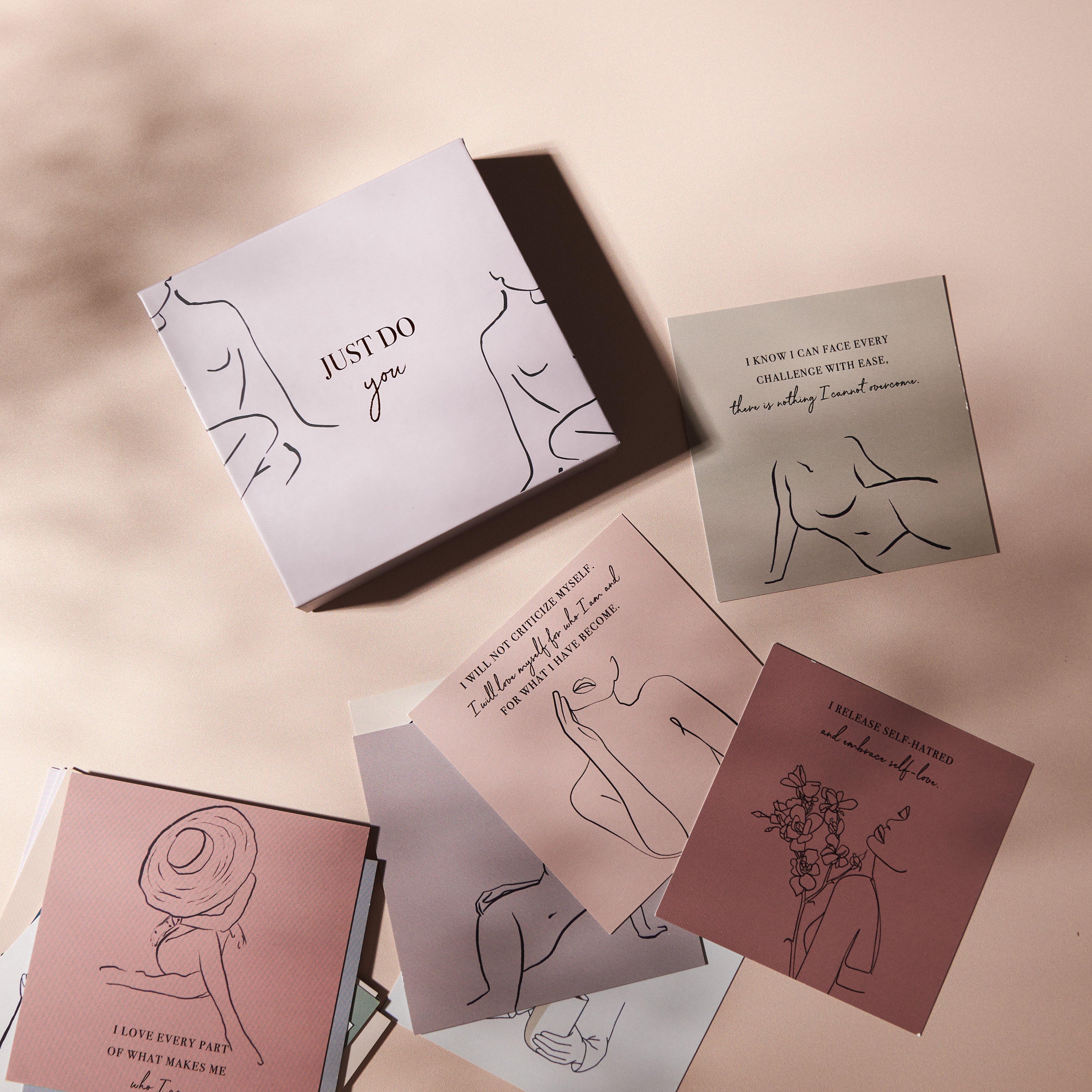 Daily Affirmation Cards for Women - Self Love Gift Box