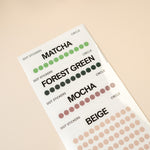 Nano Transparent Circle Dots Planner Stickers
