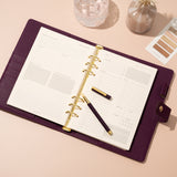 Undated Daily Planner Insert A5 – Minimal Daily Planner Refill Pages for Ring Binders & Organisers | Daily Planner Insert | filofax daily planner refills| LV MM planner refills
