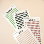 Nano Transparent Circle Dots Planner Stickers