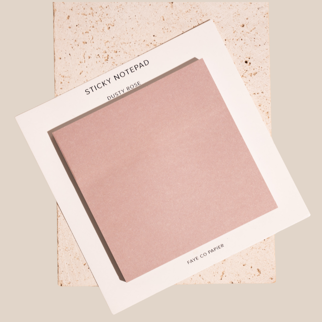 Dusty Rose Sticky Notepad