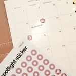 Spotlight Planner Sticker - Peony