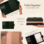 Vegan leather Folio Organiser with different colour options | versatile folio