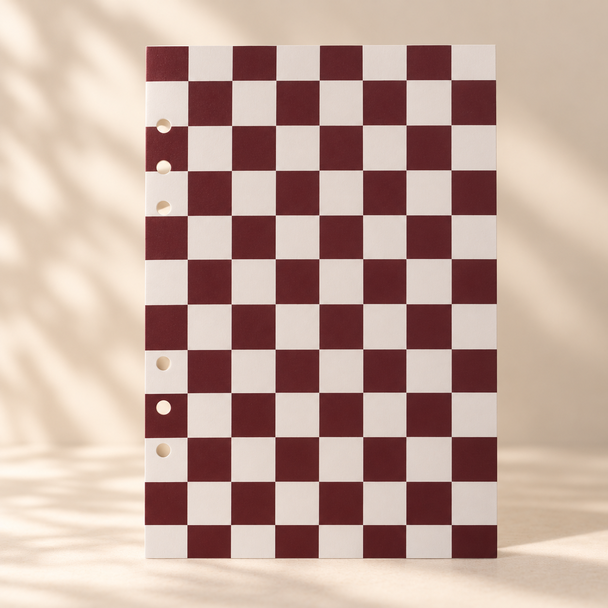Checkerboard Burgundy Planner Dashboard