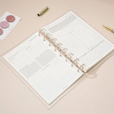Daily Productivity Planner Insert | Discbound Bundle Set A5 | MODULAR PLANNER SYSTEM