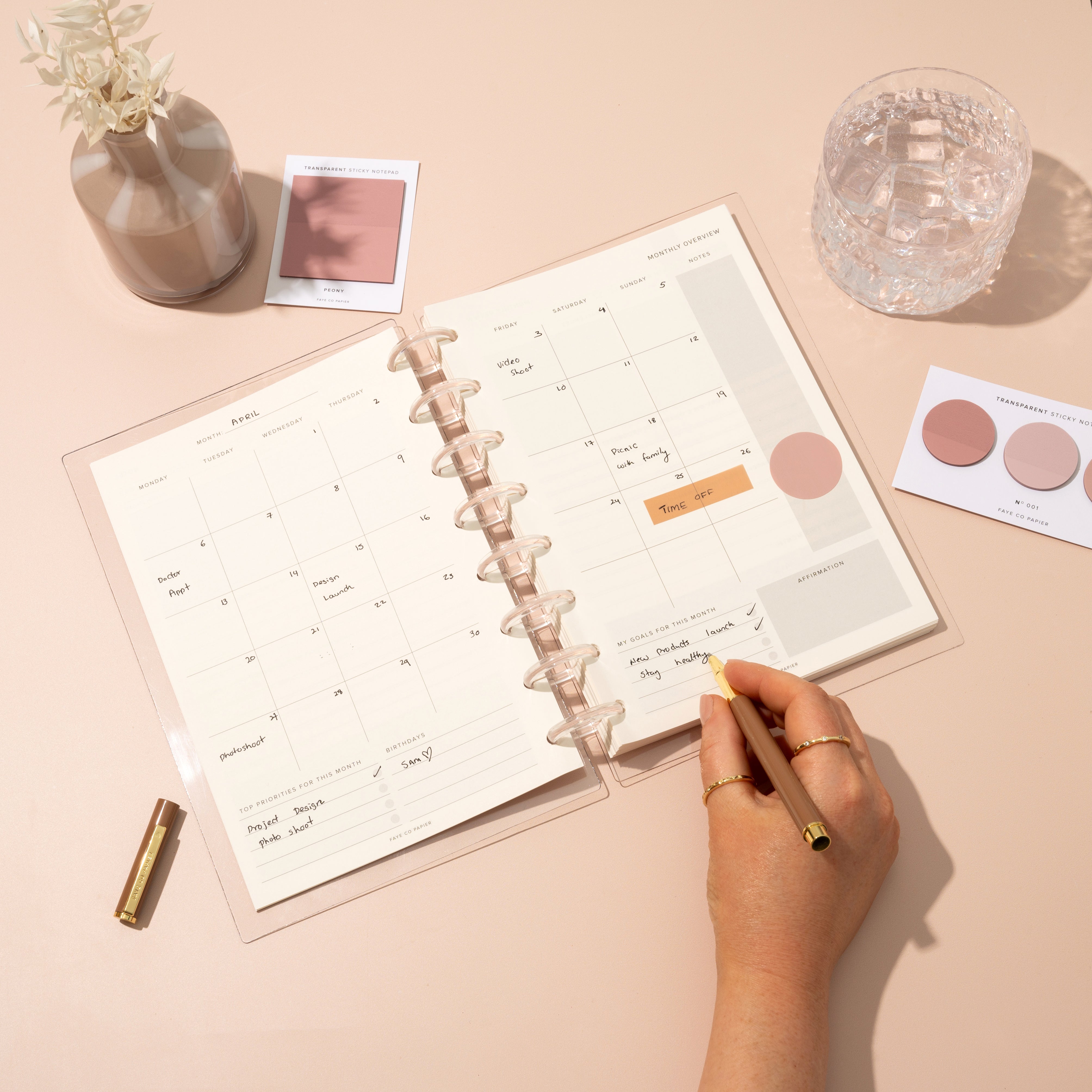 Daily Productivity Planner Insert | Discbound Bundle Set A5 | MODULAR PLANNER SYSTEM