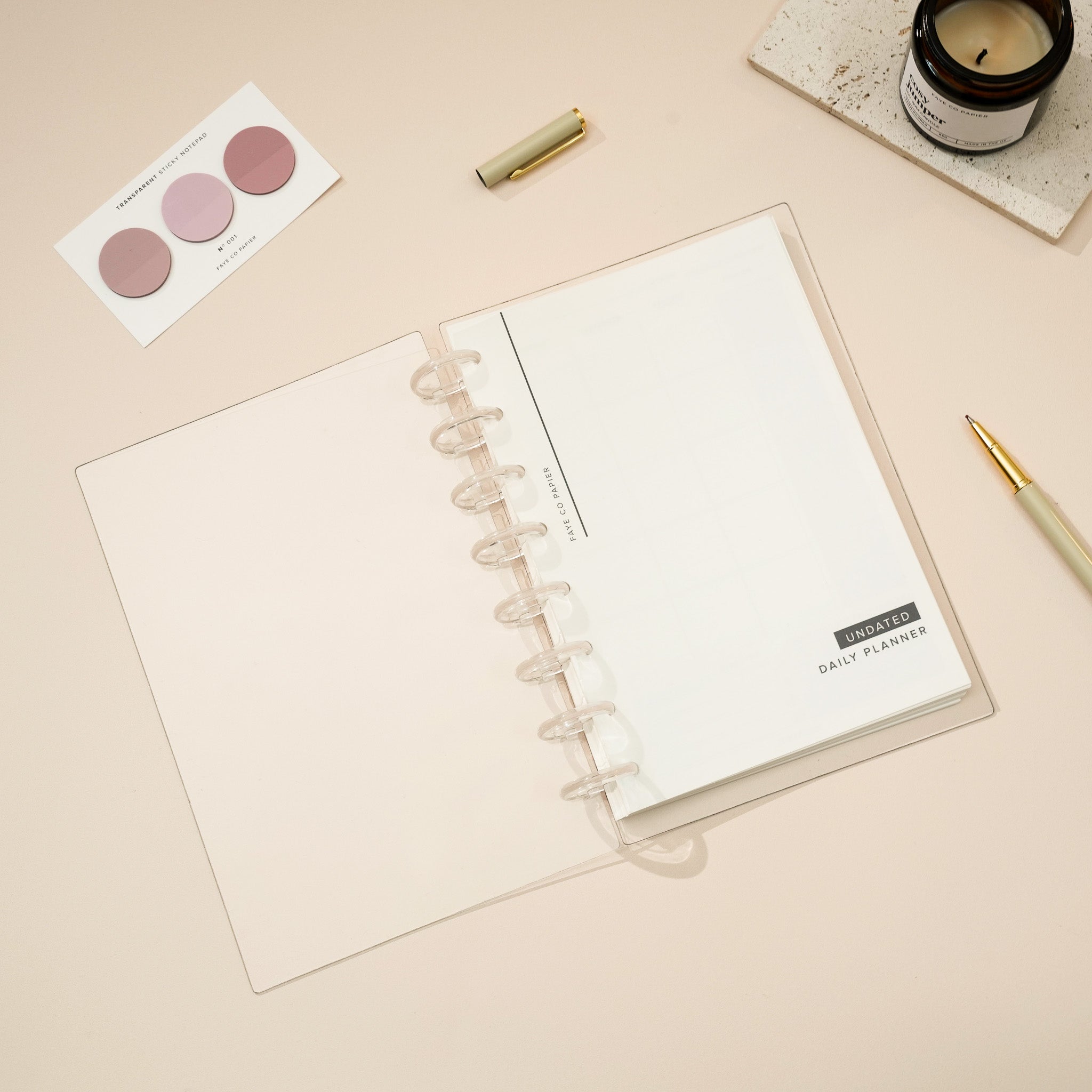 Daily Productivity Planner Insert | Discbound Bundle Set A5 | MODULAR PLANNER SYSTEM