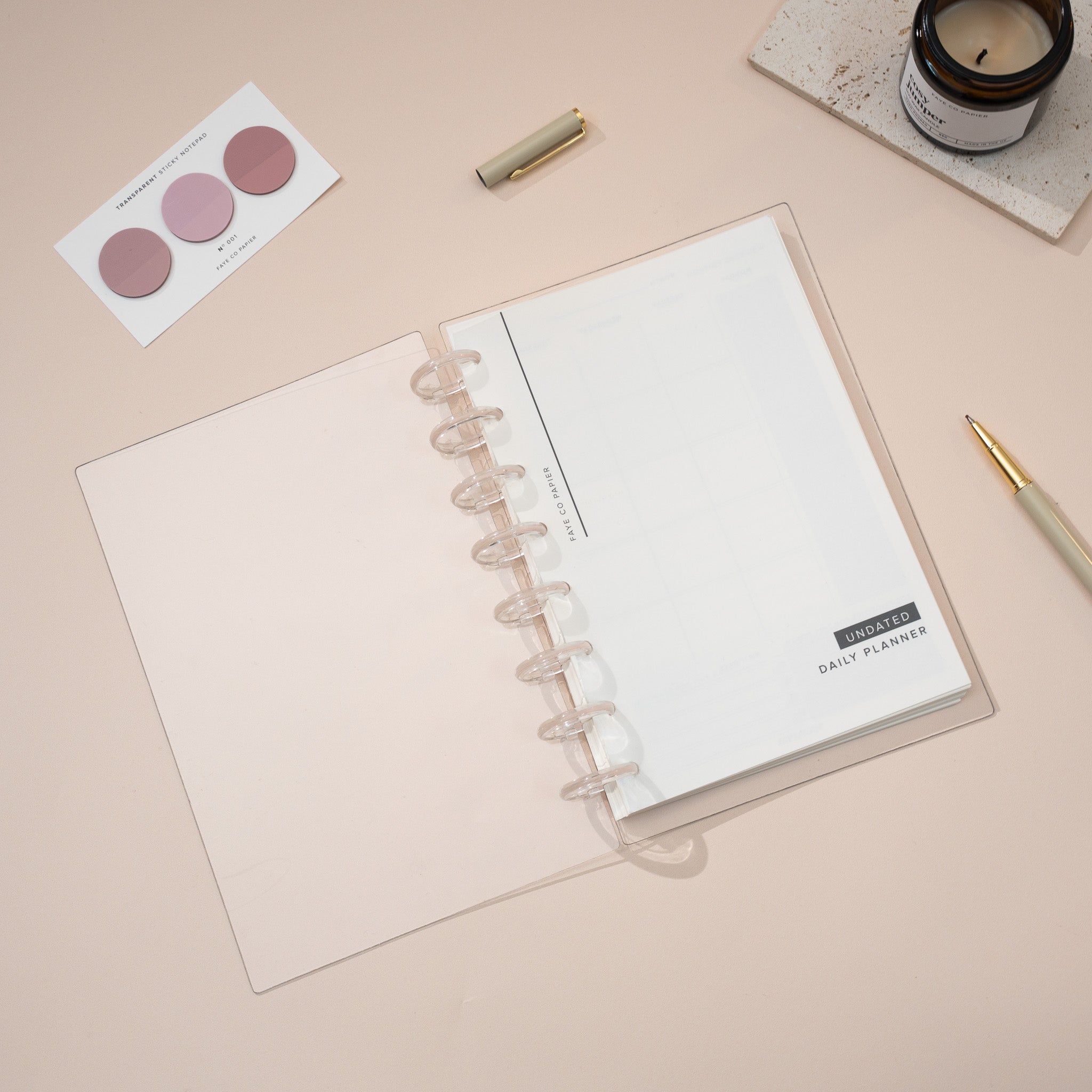 Daily Productivity Planner Insert | Discbound Bundle Set A5 | MODULAR PLANNER SYSTEM