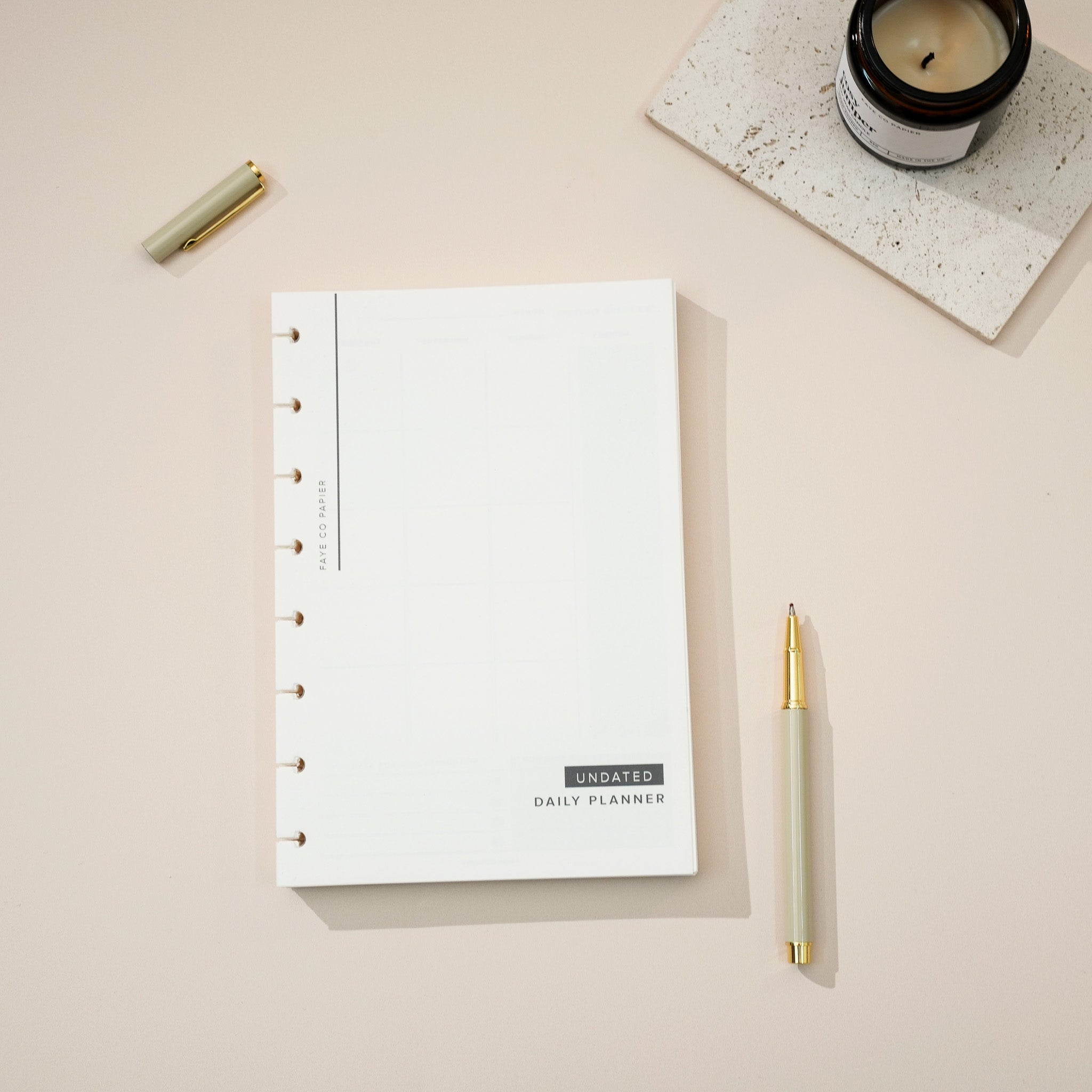 Daily Productivity Planner Insert | Discbound Planner Insert 
A5 | MODULAR PLANNER SYSTEM