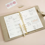 Weekly Overview Grid Planner Inserts A5