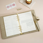 Weekly Overview Grid Planner Inserts A5