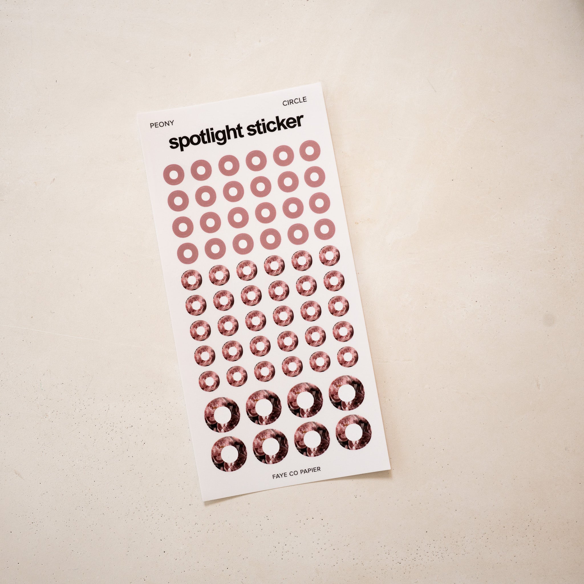 Spotlight Planner Sticker -  Peony