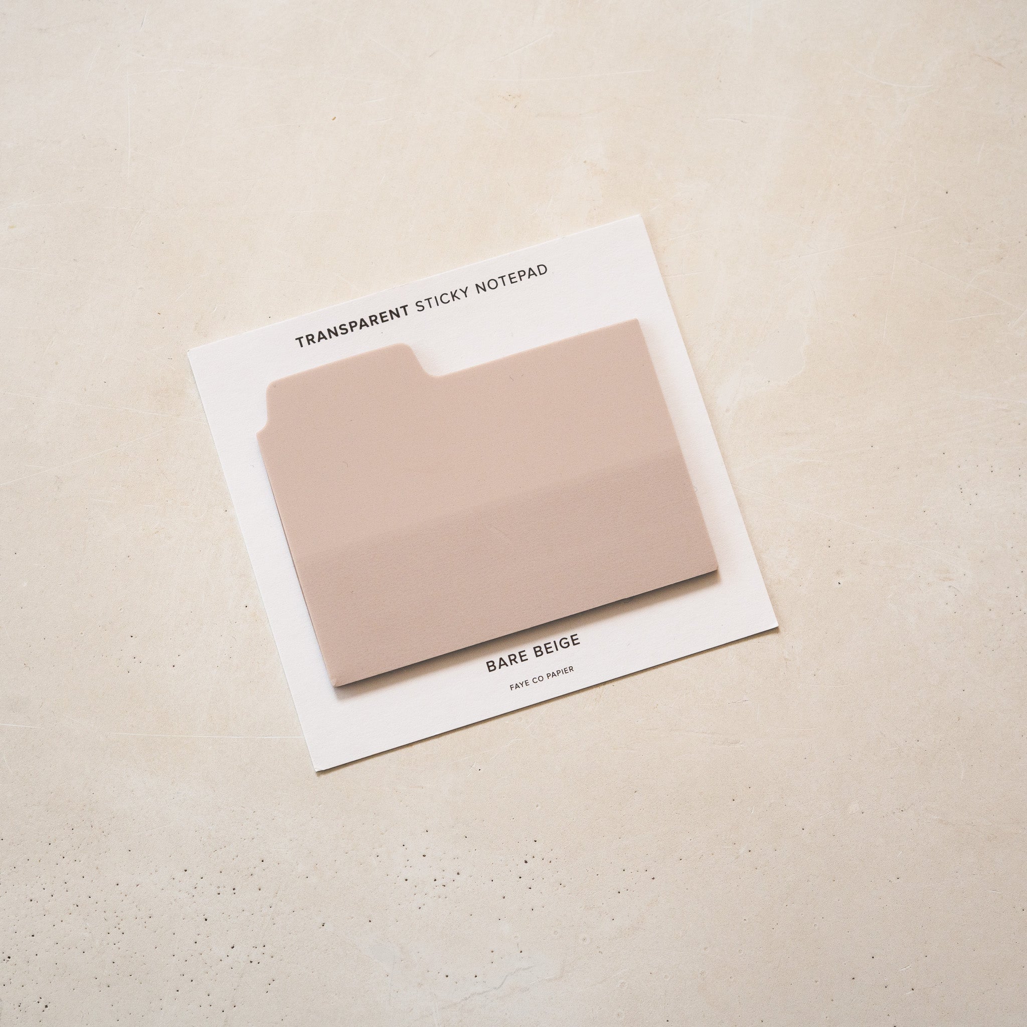 Transparent Beige Page Tabs - Stylish & Functional Sticky Notes