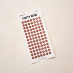  Transparent Circle Dot PET Sticker -Dusty Rose