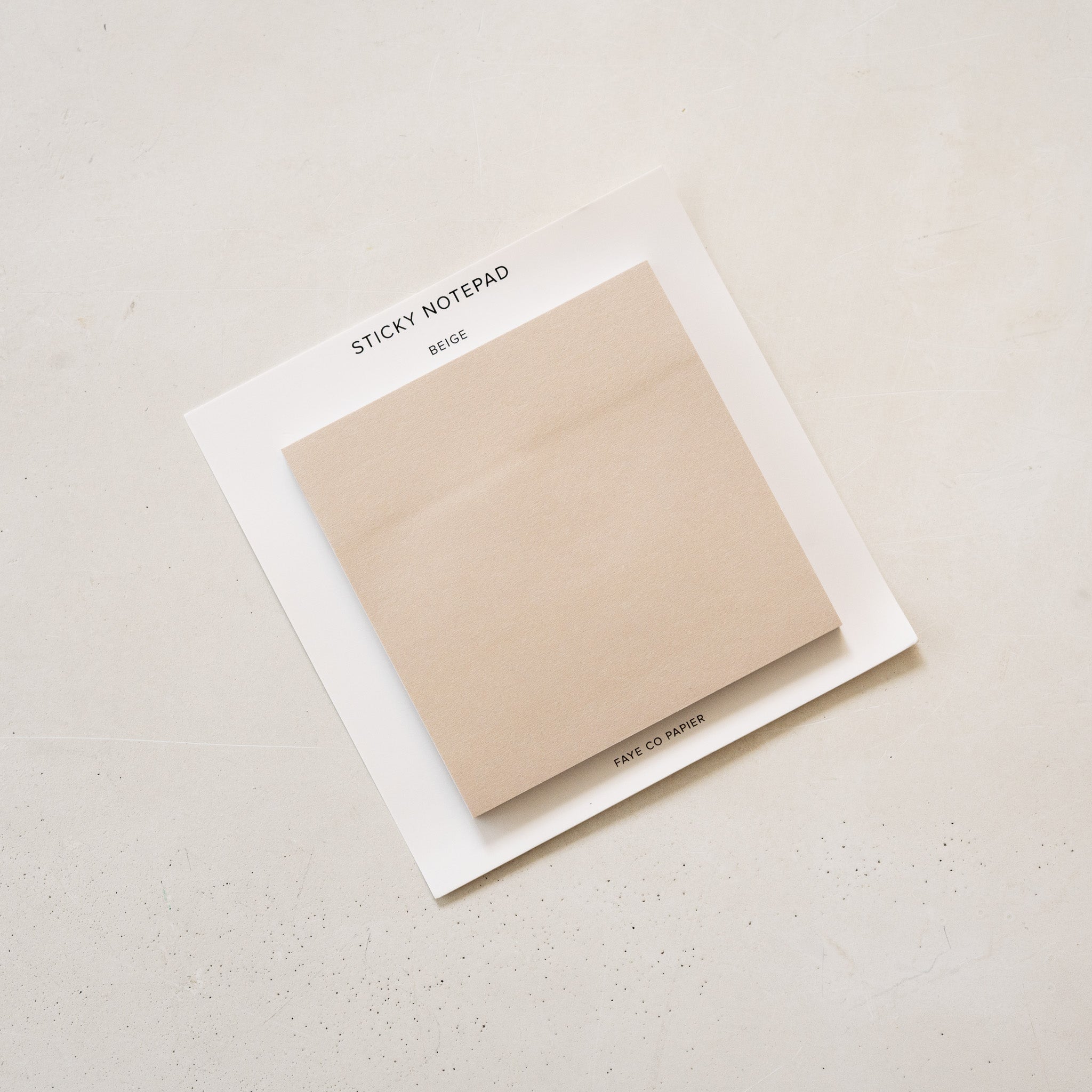 Beige Sticky Notepad