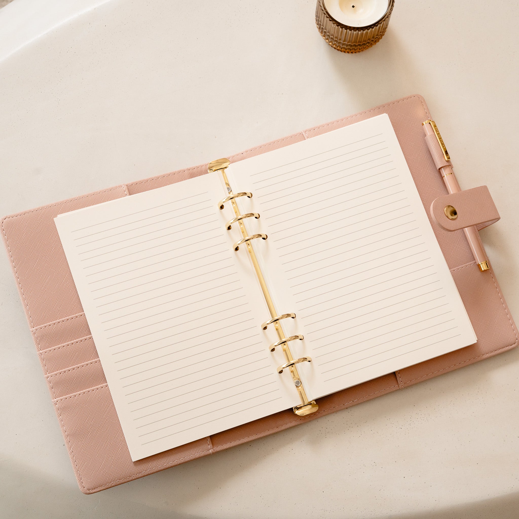 Lined Planner Refill Inserts | A5 Ring Binder Lined Ruled Inserts | Printed Lined Inserts | Filofax lined paper refills 