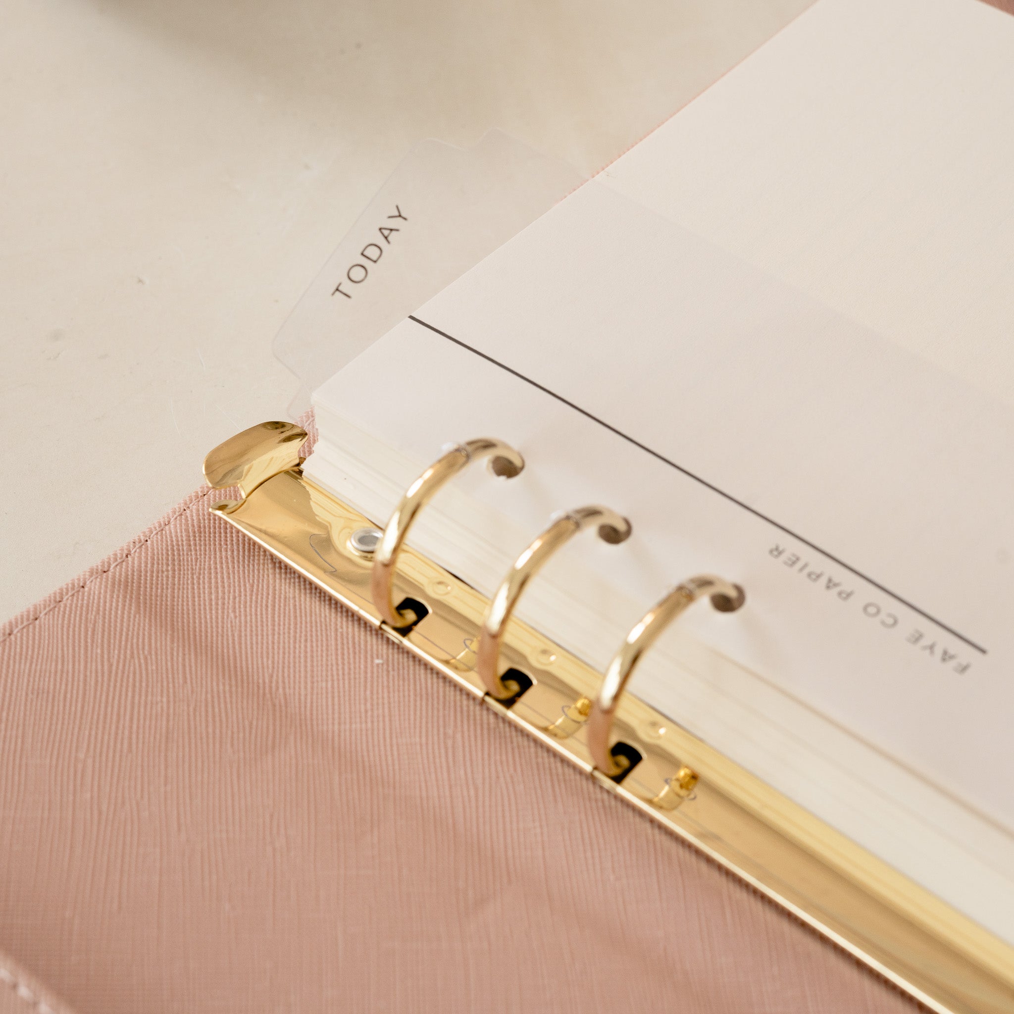 Transparent Agenda Bookmark A5 black lettering 