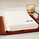 2026 dated planner insert with minimal daily and weekly refill pages, designed for A5 ring binder planners and organisers 