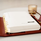 2026 dated planner insert with minimal daily and weekly refill pages, designed for A5 ring binder planners and organisers 