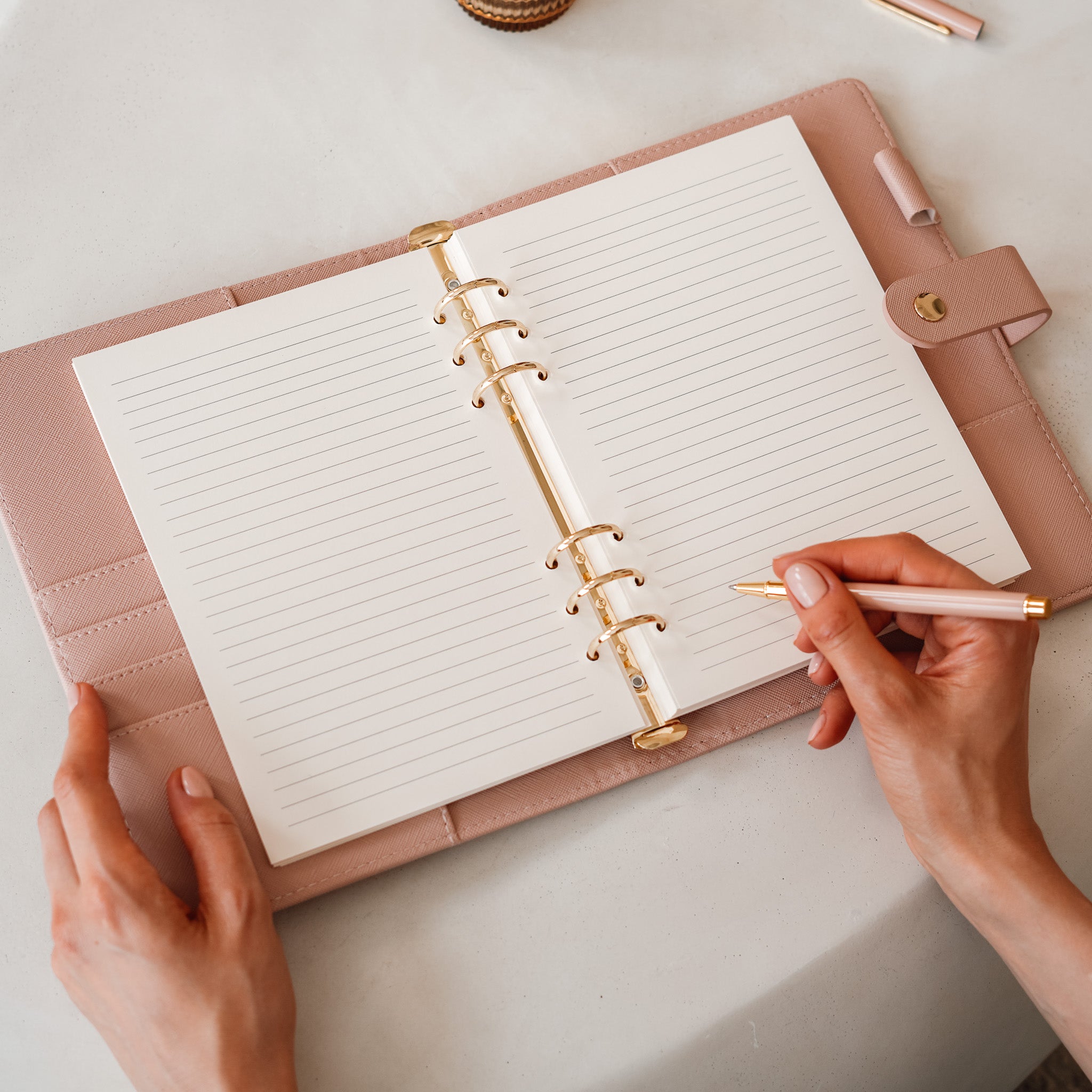 Lined Planner Refill Inserts | A5 Ring Binder Lined Ruled Inserts | Printed Lined Inserts | Filofax lined paper refills 