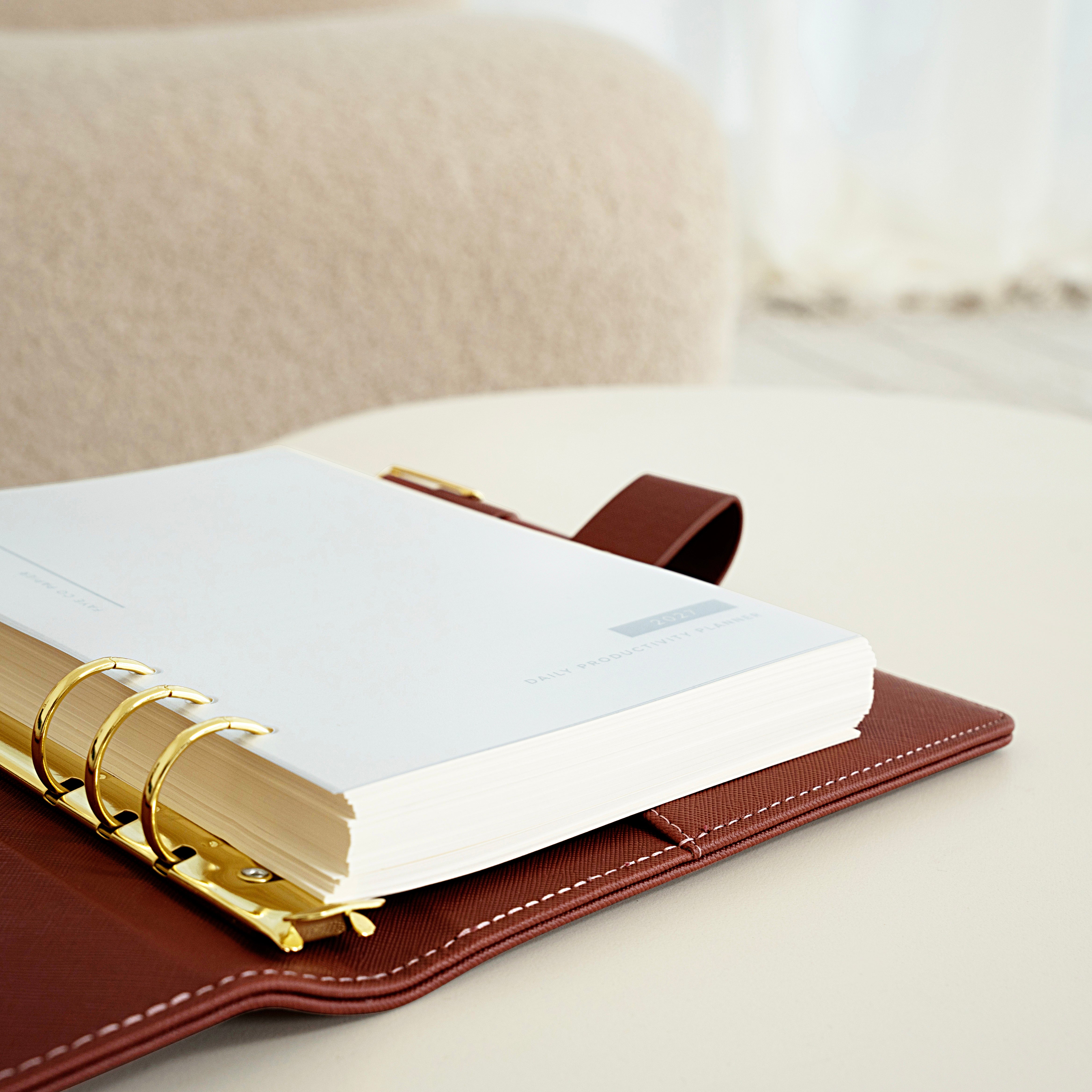 2027 Dated Daily Productivity Planner Inserts A5