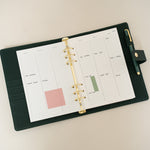 2027 vertical weekly planner insert A5 refills