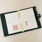 2027 vertical weekly planner insert A5 refills