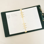 2027 vertical weekly planner insert A5 refills