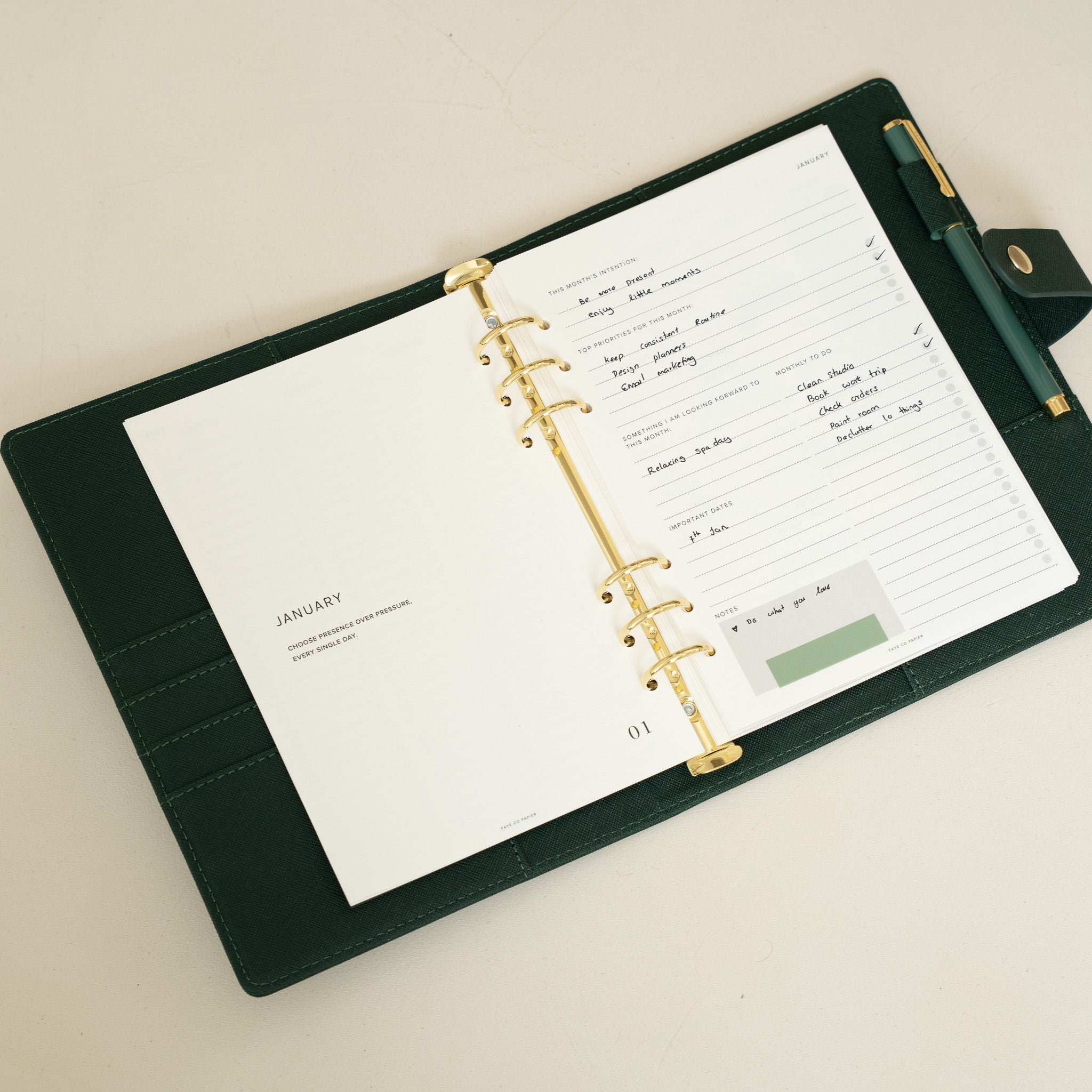 2027 vertical weekly planner insert A5 refills