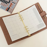 2027 Dated Monthly Calendar Overview Planner Inserts A5 refills