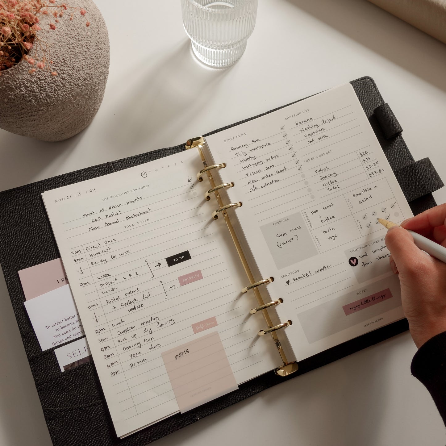 Minimal Daily Planner Inserts | A5