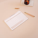 Minimal Fitness Planner Notepad