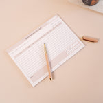 Minimal Fitness Planner Notepad