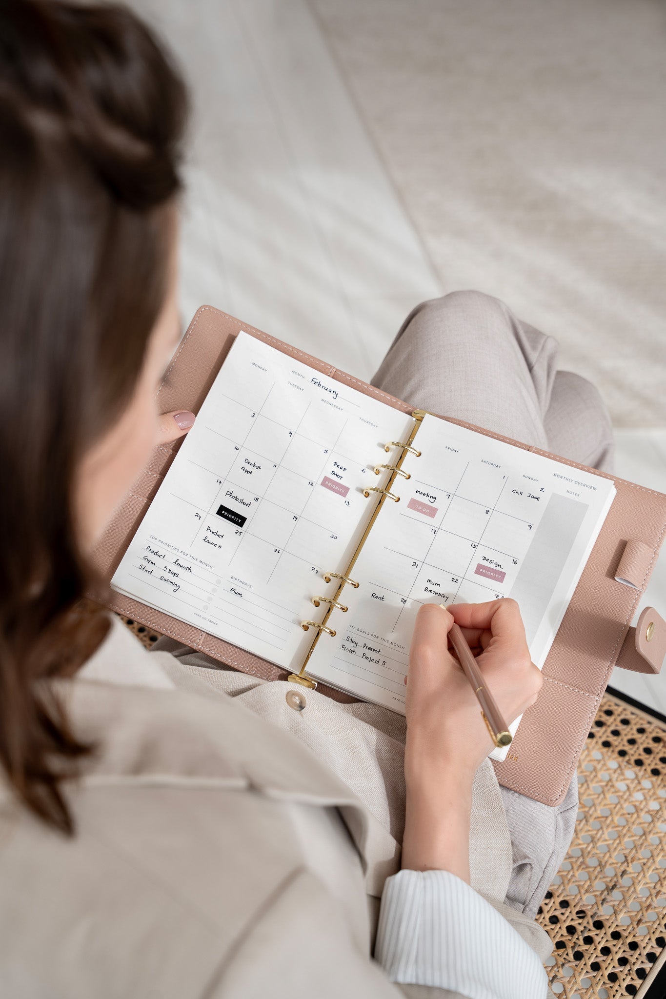 Lifestyle Wellness  Weekly Planner Insert A5