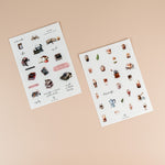 Coffee & Book Sticker Sheet - Decorate Journals & Planners