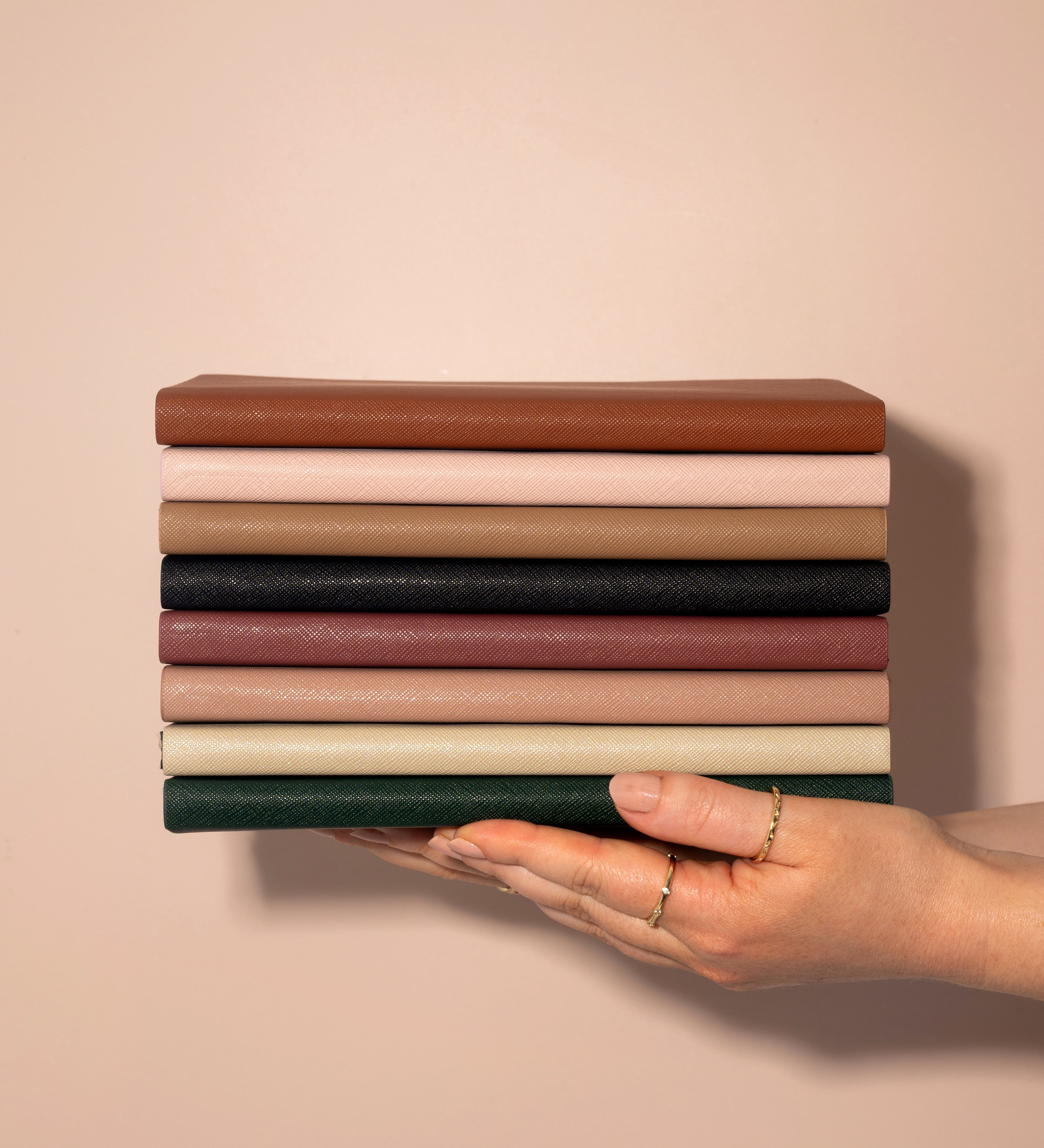 Personalised A5 Notebook | Custom Text Notebook | Personalised Journal | Personalised Gifts | Brown, Beige, Taupe, Forest Green, Dusty Rose, beige, pink, burnt orange